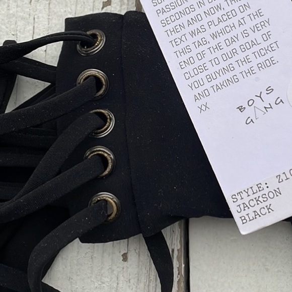 Boys + Arrows Jackson Bikini Top in Black NWT - Picture 4 of 4